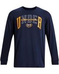 Under Armour - Crest Heavyweight Long Sleeve T-Shirt 'Midnight' - Lyst