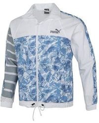 PUMA - Mountain Aop Windbreaker Woven Sports Logo Jacket - Lyst