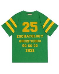 Gucci - Ss21 1921 Series Alphabet Printing Casual Short Sleeve - Lyst