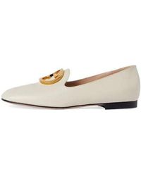 Gucci - (Wmns) Logo Plaque Loafers - Lyst