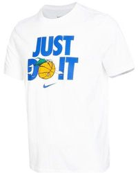 Nike - Just Do It Alphabet Printing Round Neck Short Sleeve - Lyst