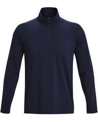 Under Armour - Meridian 1/4 Zip Long Sleeve Top 'Midnight' - Lyst
