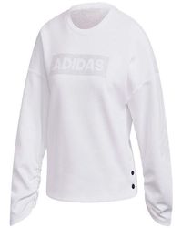 adidas - (Wmns) Crew Dk Emby Loose Sports Pullover - Lyst