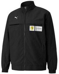 PUMA - Ferrari Racing Series Logo Sports Stand Collar Jacket - Lyst