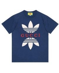 Gucci - X Adidas Cotton Jersey T-shirt - Lyst