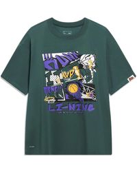 Li-ning - Basketball Graphic T-shirt - Lyst