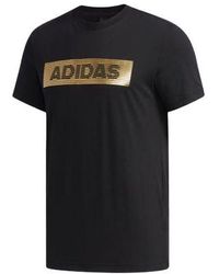 adidas - Ai Gfx Ss Foil Sports Bronzing Printing Round Neck Short Sleeve - Lyst