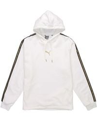 PUMA - Bronzing Printing Fleece Lined Stay Warm Hooded Knit - Lyst