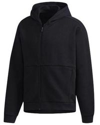 adidas - S2S Spc Hd Solid Color Casual Sports Zipper Jacket - Lyst