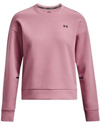 Under Armour - (Wmns) Unstoppable Fleece Crew Neck - Lyst