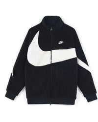 Nike - Big Swoosh Reversible Boa Jacket Asia Sizing - Lyst