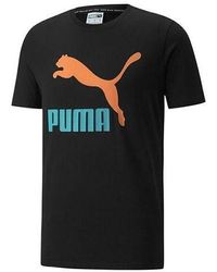 PUMA - Classics Logo Interest Tee - Lyst