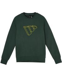 adidas - Fi Swt Ft Bos Casual Sports Round Neck Pullover - Lyst
