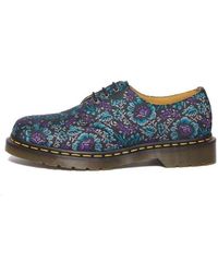 1461 Floral Jacquard Oxord Shoes in Black/purple | Dr. Martens