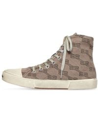 Balenciaga - (Wmns) Paris High Top Sneakers Bb Monogram Cotton And Rubber' - Lyst