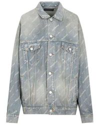 Balenciaga - Denim Jacket Large Fit 'Light Japanese' - Lyst