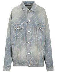 Balenciaga - Denim Jacket Large Fit 'Light Japanese' - Lyst