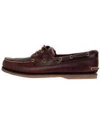 Timberland - 3-Eye Lug Handsewn Boat Shoe 'Dark' - Lyst