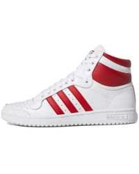 adidas - Top Ten Hi Scarlet' - Lyst