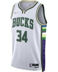 Nike - Dri-fit Nba Basketball Sports Milwaukee Bucks Giannis No.34 Vest - Lyst