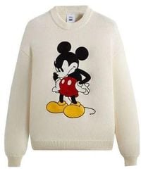Kith - X Disney Mickey & Friends Mickey Crewneck Sweater 'Sandrift' - Lyst