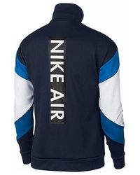 Nike - Stand Collar Sports Splicing Colorblock Training Gym Jacket Dark - Lyst