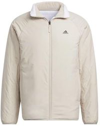 adidas - Sherpa Reversible Padded Jacket - Lyst