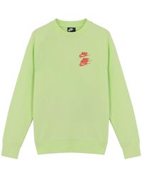 Nike - Embroidered Logo Round Neck Pullover - Lyst