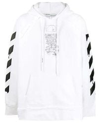 Off-White c/o Virgil Abloh - Off- Dripping Arrows Print Hooded Sweatshirt - Lyst