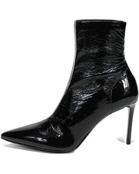 Prada - (Wmns) 90Mm Patent Leather Effect Ankle Boots - Lyst