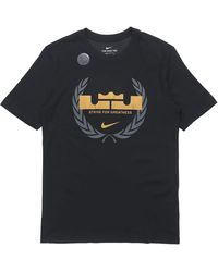 Nike - Dri-Fit Lebron Logo Round Neck Quick Dry Basketball Sports Short Sleeve - Lyst