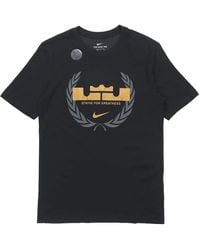 Nike - Dri-Fit Lebron Logo Round Neck Quick Dry Basketball Sports Short Sleeve - Lyst