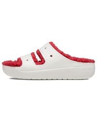 Crocs™ - (Wmns) Classic Cozzzy Holiday Sweater Sandal - Lyst