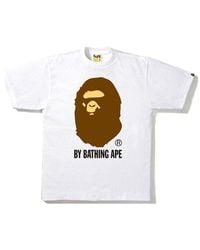 A Bathing Ape - Head Logo T-Shirt '' - Lyst