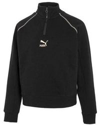 PUMA - (Wmns) Das Cc Graphic Half-Zip Crew - Lyst