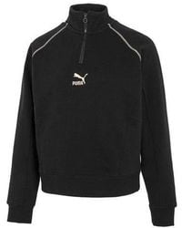 PUMA - (Wmns) Das Cc Graphic Half-Zip Crew - Lyst