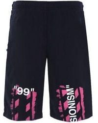Off-White c/o Virgil Abloh - C/O Virgil Abloh Diag Stencil Sweatshorts - Lyst