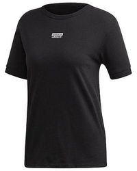 adidas - (Wmns) Classic Box Logo Pattern Short Sleeve - Lyst