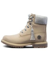 Timberland - (Wmns) Heritage 6-Inch Waterproof Leather Boots 'Light Nubuck' - Lyst