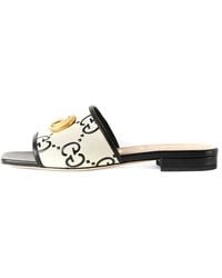 Gucci - (Wmns) Gg Slide Sandal Leather - Lyst
