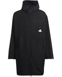 adidas - Logo Solid Color Hooded Jacket Windbreaker - Lyst
