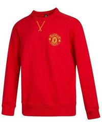 adidas - Mufc Cny Cr Swt Limited Embroidered Manchester United Soccer/Football Sports Pullover - Lyst