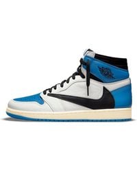 Nike - 1 Retro High X Fragment Design X Travis Scott 'Sail Military' - Lyst