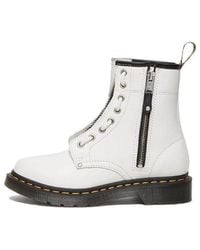 Dr. Martens - (Wmns) 1460 Double Zip Leather Lace Up Boots - Lyst