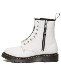 Dr. Martens - 1460 Double Zip Leather Lace Up Boots - Lyst