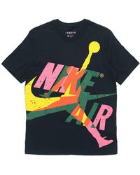 Nike - As Ss Ctn Jm Ccs Hbr Crew Printed Short Sleeve Tee - Lyst