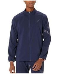 Asics - A-I-M Cool Stretch Summer Woven Jacket 'Midnight' - Lyst
