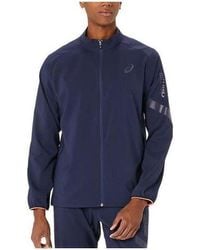 Asics - A-I-M Cool Stretch Summer Woven Jacket 'Midnight' - Lyst