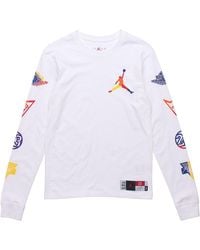 Nike - Logo Printing Round Neck Pullover Long Sleeves - Lyst