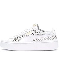 PUMA - (Wmns) Vikky Stacked Laser Cut Softfoam Sneakers - Lyst